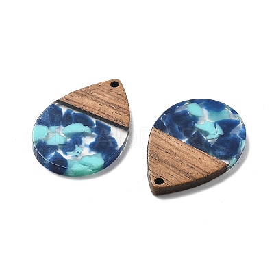 Resin and Walnut Pendants FIND-R051-15H-1