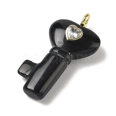 Natural Obsidian Pendants G-C274-05C-1