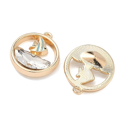 Alloy Glass Pendants FIND-B061-05G-B04-1
