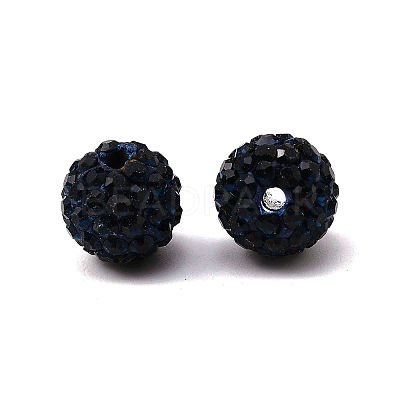 Pave Disco Ball Beads X-RB-A130-10mm-7-1
