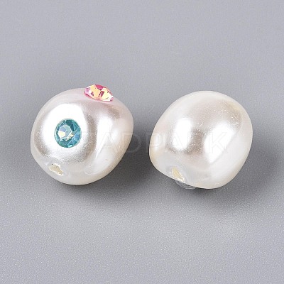 ABS Plastic Imitation Pearl Beads SACR-T017-77A-1