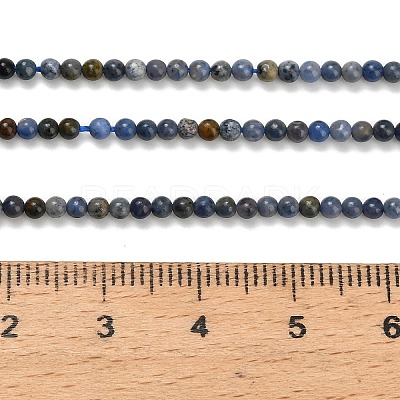 Natural Dumortierite Beads Strands G-Z116-A26-2mm-1