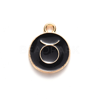 Alloy Enamel Pendants ENAM-S124-01A-08C-1