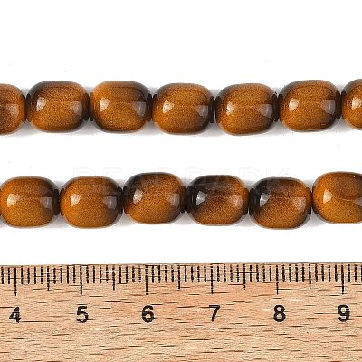 Dyed Imitation Tiger Eye Glass Beads Strands GLAA-H040-02E-1