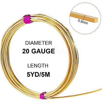 Square Brass Wire CWIR-WH0009-06G-1