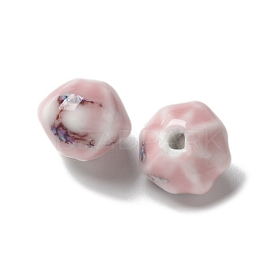 Vintage Porcelain Pumpkin Beads PORC-L080-A12-1