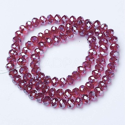Electroplate Glass Beads Strands LS-EGLA-A034-T1mm-A02-1