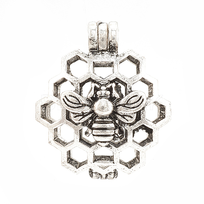 Alloy Locket Pendants X-PALLOY-S062-55AS-1