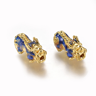 Alloy Enamel Beads PALLOY-L213-01G-1