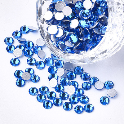 Glass Rhinestone Flat Back Cabochons RGLA-S002-08SS-29-1