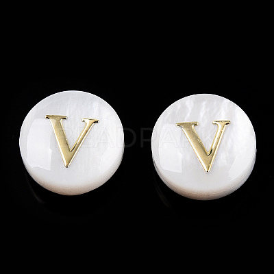 Natural Freshwater Shell Beads SHEL-N036-01V-1