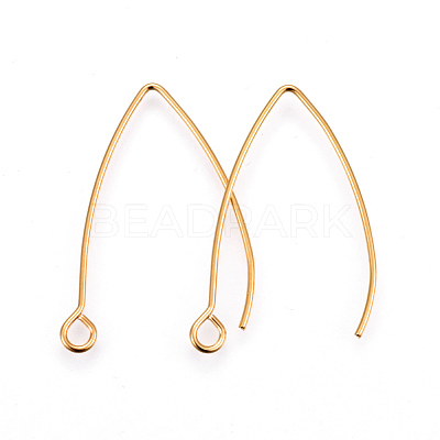304 Stainless Steel Earring Hooks X-STAS-F191-02G-B-1