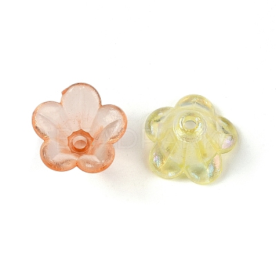 Plated AB Acrylic Beads Cap OACR-B025-02A-1