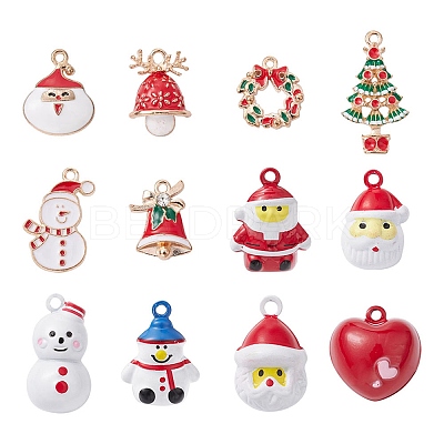 Christmas Theme Pendant Jewelry Making Finding Kit FIND-YW0007-38-1