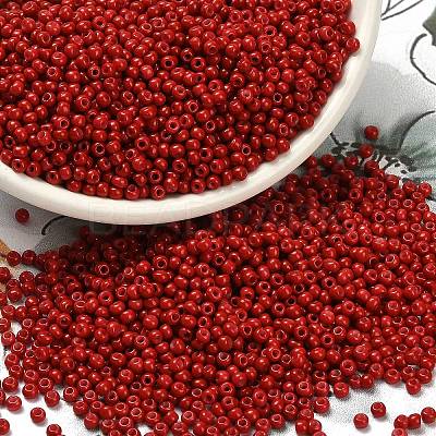 12/0 Grade A Baking Paint Glass Seed Spacer Beads X-SEED-Q009-FJX31-1