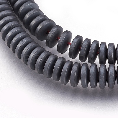 Non-magnetic Synthetic Hematite Beads Strands G-I208-03F-A-6x2mm-1