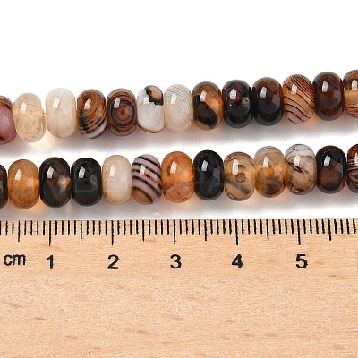 Natural Banded Agate Beads Strands G-F790-I01-01P-1