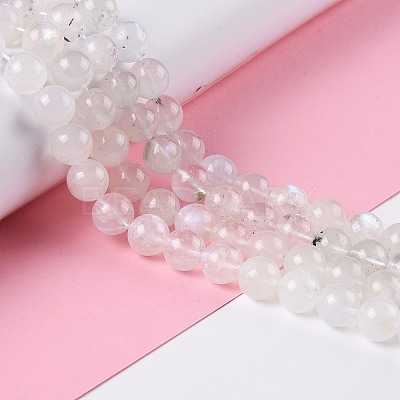 Natural Rainbow Moonstone Beads Strands G-I249-B04-06-1