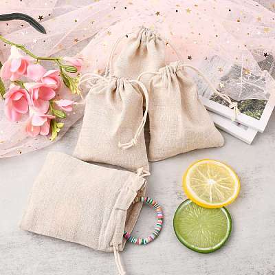 Cotton Packing Pouches Drawstring Bags ABAG-R011-12x15-1