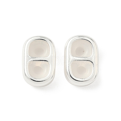 Brass Silicone Slide Charms KK-C099-06B-S-1