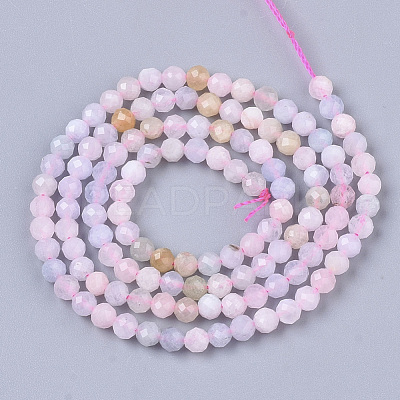 Natural Morganite Beads Strands G-S361-3mm-021-1