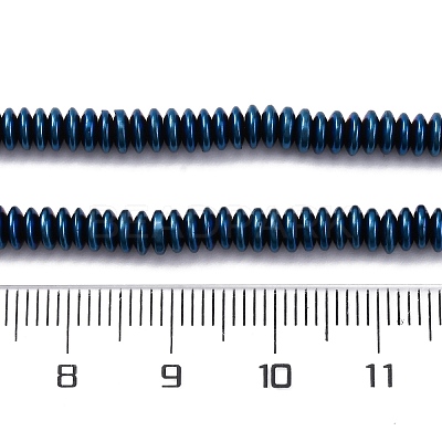 Electroplated Non-magnetic Hematite Beads Strands G-P571-B01-01F-1