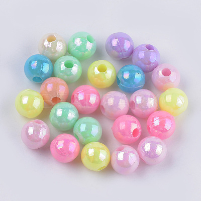 Opaque Acrylic Beads X-MACR-S296-90B-1