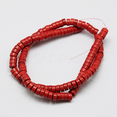 Synthetic Turquoise Beads Strands X-TURQ-G110-6x3mm-01-1