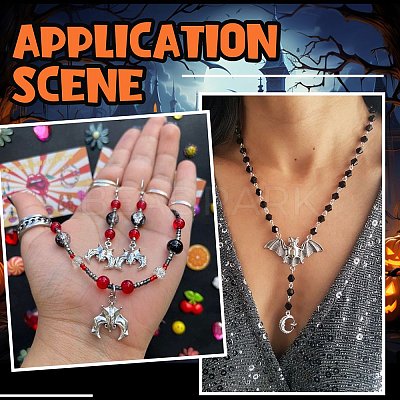 40Pcs 10 Styles Tibetan Style Alloy Pendants TIBEP-SC0003-03-1