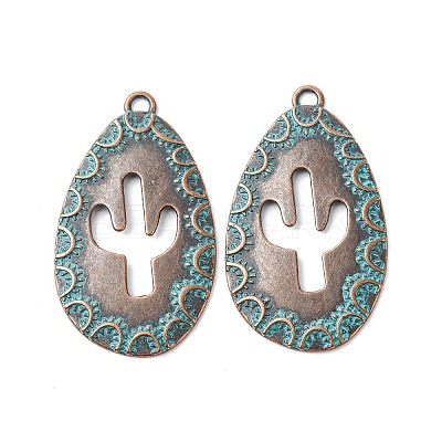 Tibetan Style Alloy Pendants FIND-B055-02C-1