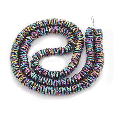 Electroplate Non-magnetic Synthetic Hematite Beads Strands G-N0321-07F-1