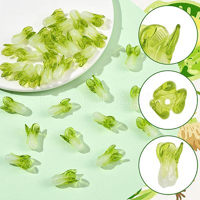 36Pcs Handmade Lampwork Beads LAMP-FS0001-74-1