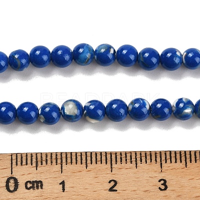 Assembled Synthetic Stone and Trochus Shell Beads Strands G-B128-08A-05-1