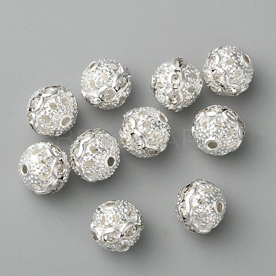 Brass Rhinestone Beads RB-H041-20-1