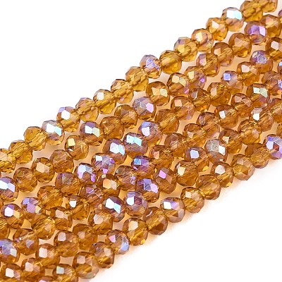 Electroplate Glass Beads Strands EGLA-A044-T1mm-L04-1