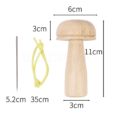 Wooden Darning Mushroom PW-WG15661-01-1