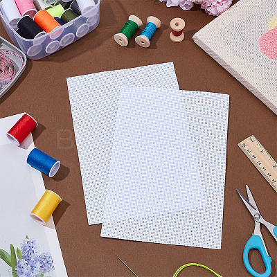 14T Cotton Cross-stitch Fabric DIY-WH0899-59A-1
