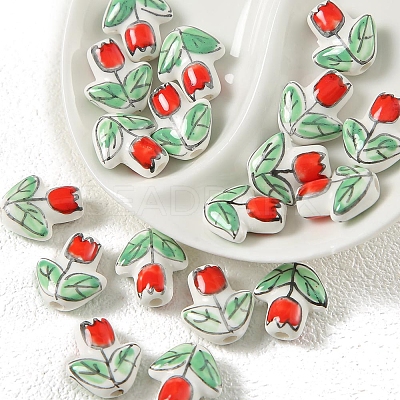 Handmade Porcelain Glazed Beads PW-WGF0CC5-08-1