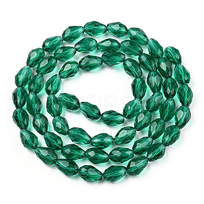 Glass Beads Strands X-GLAA-R024-11x8mm-16-1