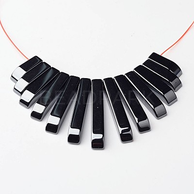 Grade AAA Non-magnetic Synthetic Hematite Rectangle Beads G-M076-03-1