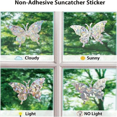 PET Window Stickers Brick Pattern Stickers DIY-WH0319-37-1