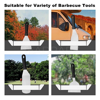 304 Stainless Steel Barbecue Tool Holder Clips TOOL-WH0155-06P-1