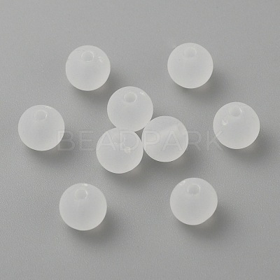 Transparent Acrylic Ball Beads FACR-R021-6mm-16-1