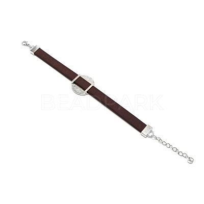 PU Leather Cord Bracelet Making AJEW-TAC0034-02A-1