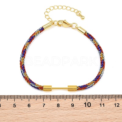 Braided Steel Wire Bracelet Making KK-CBA6056-03C-G-1