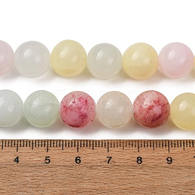 Natural Green Jade Beads Strands G-G757-03-12mm-1