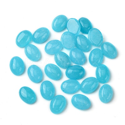 Natural White Jade Cabochons G-A094-01B-29-1