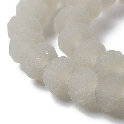 Imitation Jade Solid Color Glass Beads Strands EGLA-A034-J6mm-MD10-1