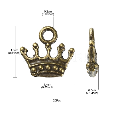 Zinc Alloy Charms PALLOY-YW0001-13AB-RS-1