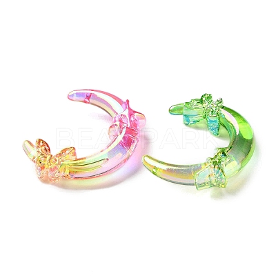 Transparent UV Plating Acrylic Beads X-PACR-D288-27-1